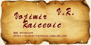 Vojimir Raičević vizit kartica